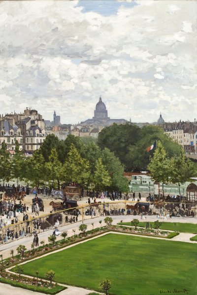 Garden of the Princess, Louvre by Claude Monet